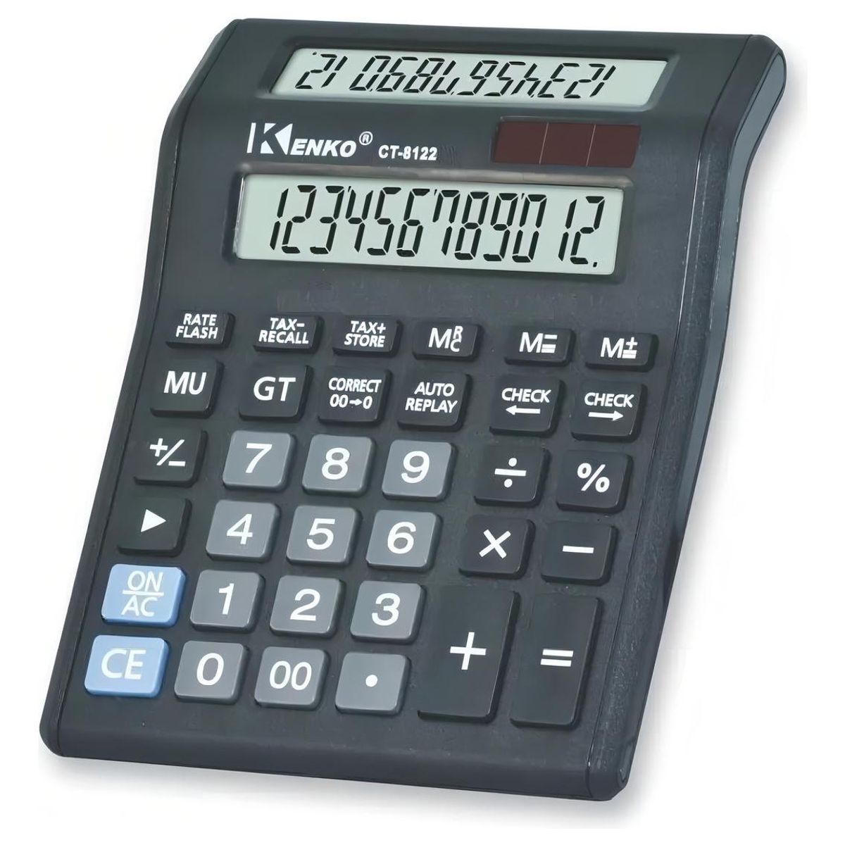 GENERICO - Calculadora de Escritorio Doble Pantalla 12 Dígitos.