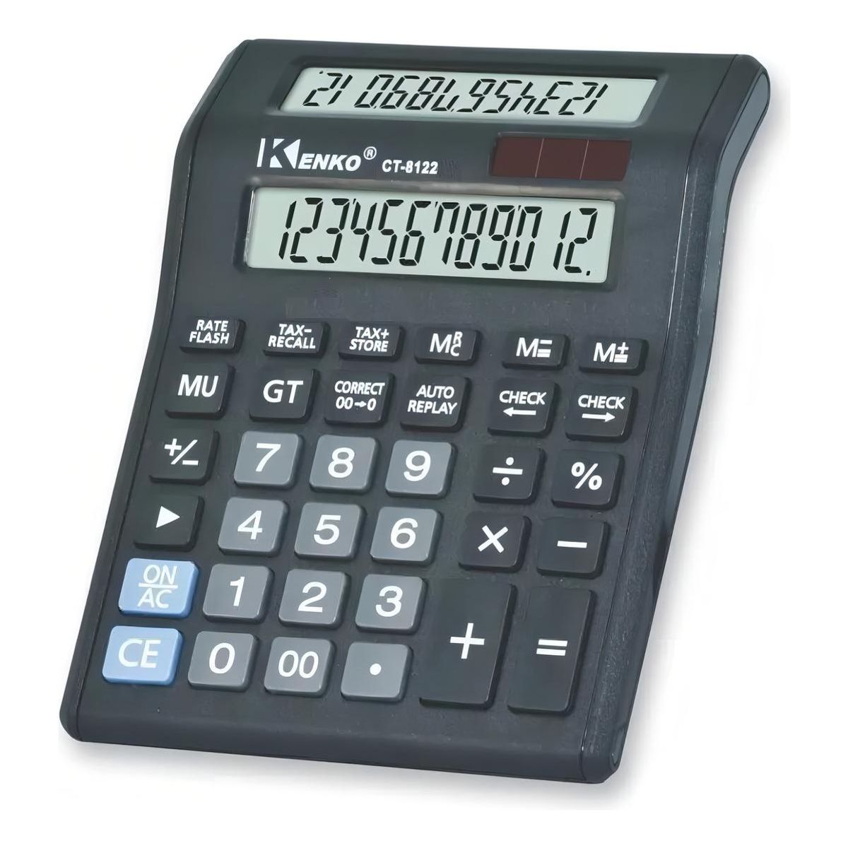 GENERICO - Calculadora de Escritorio Doble Pantalla 12 Dígitos.