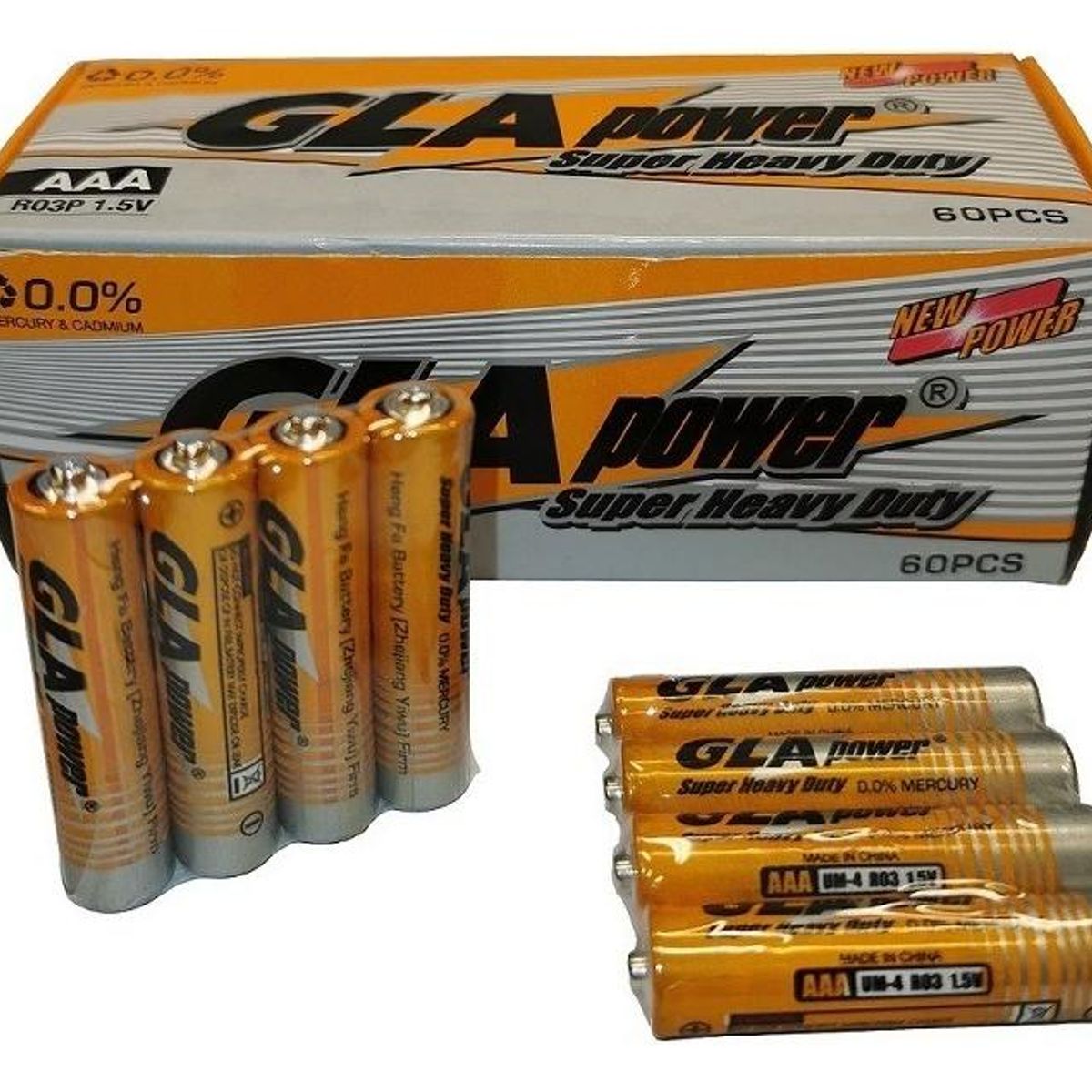 GENERICO - Pack de 60 Pilas Alcalinas AAA 15V Gla