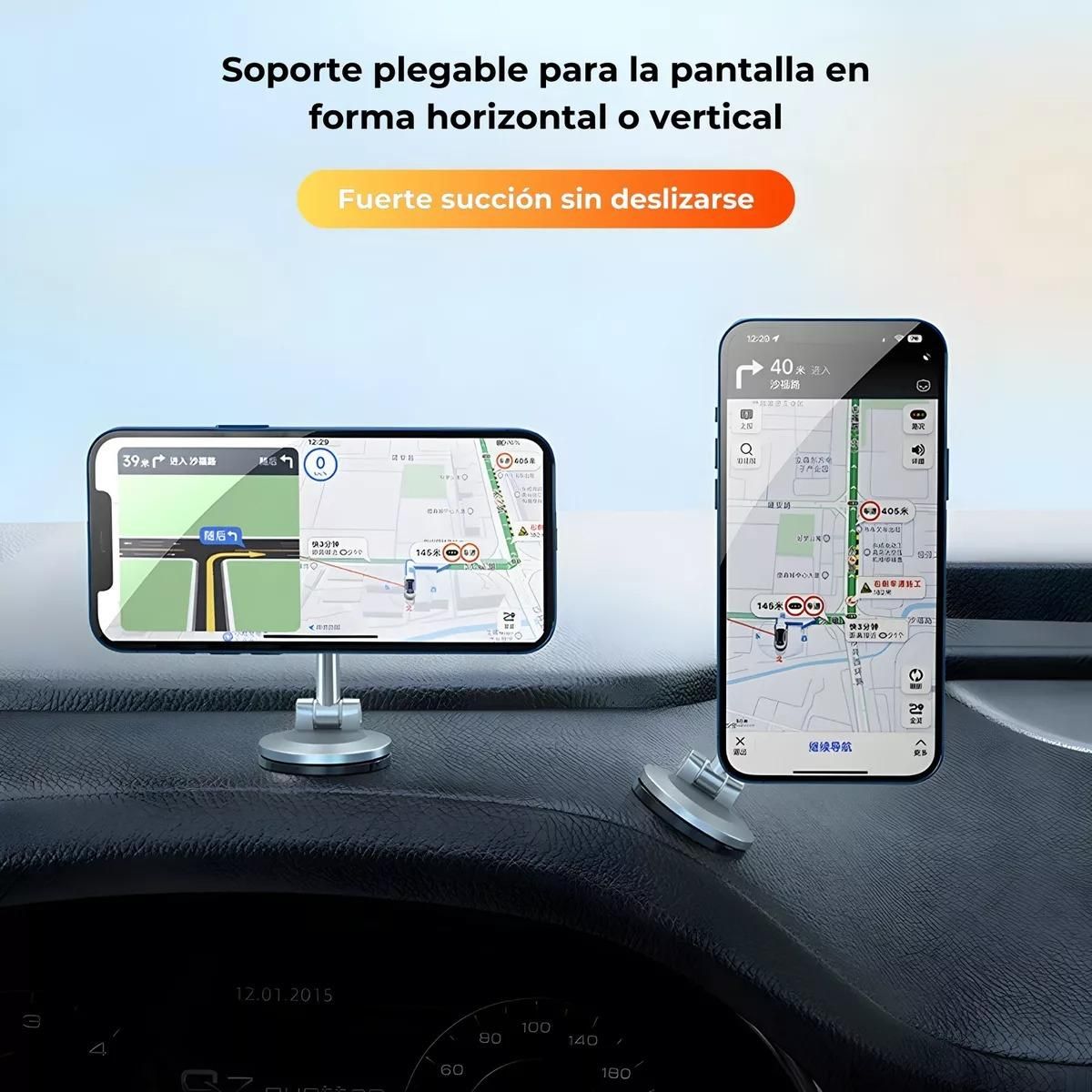 GENERICO - Soporte Magnético Plegable para Celular de Auto