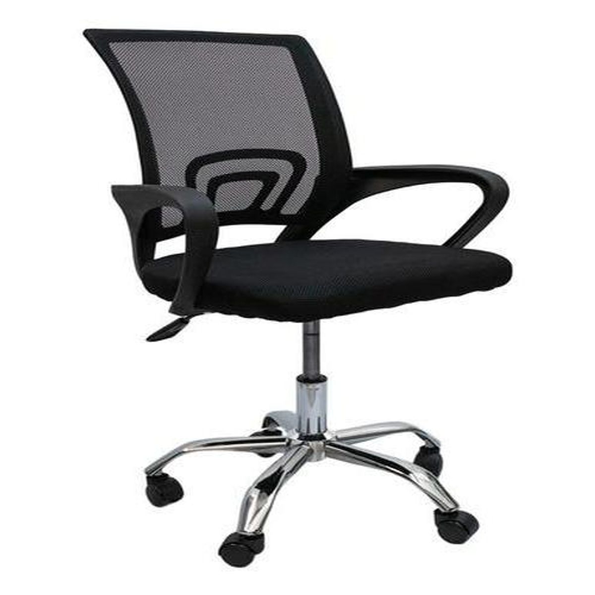 GENERICO - Silla Ergonómica Negra para Oficina y Estudio