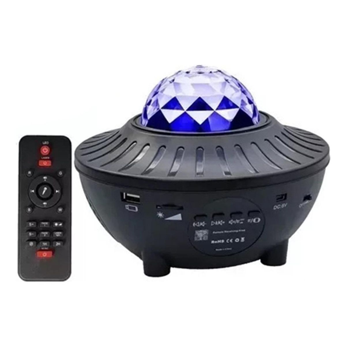GENERICO - Proyector LED de Estrellas con Bluetooth y Control Remoto