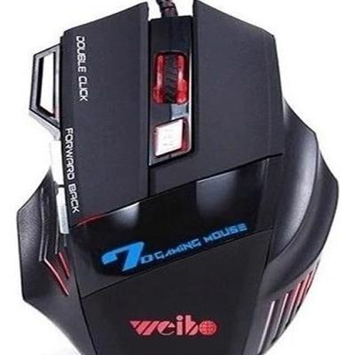 GENERICO - Mouse Gamer Weibo X7 USB Retroiluminado 2400 DPI 7 Botones
