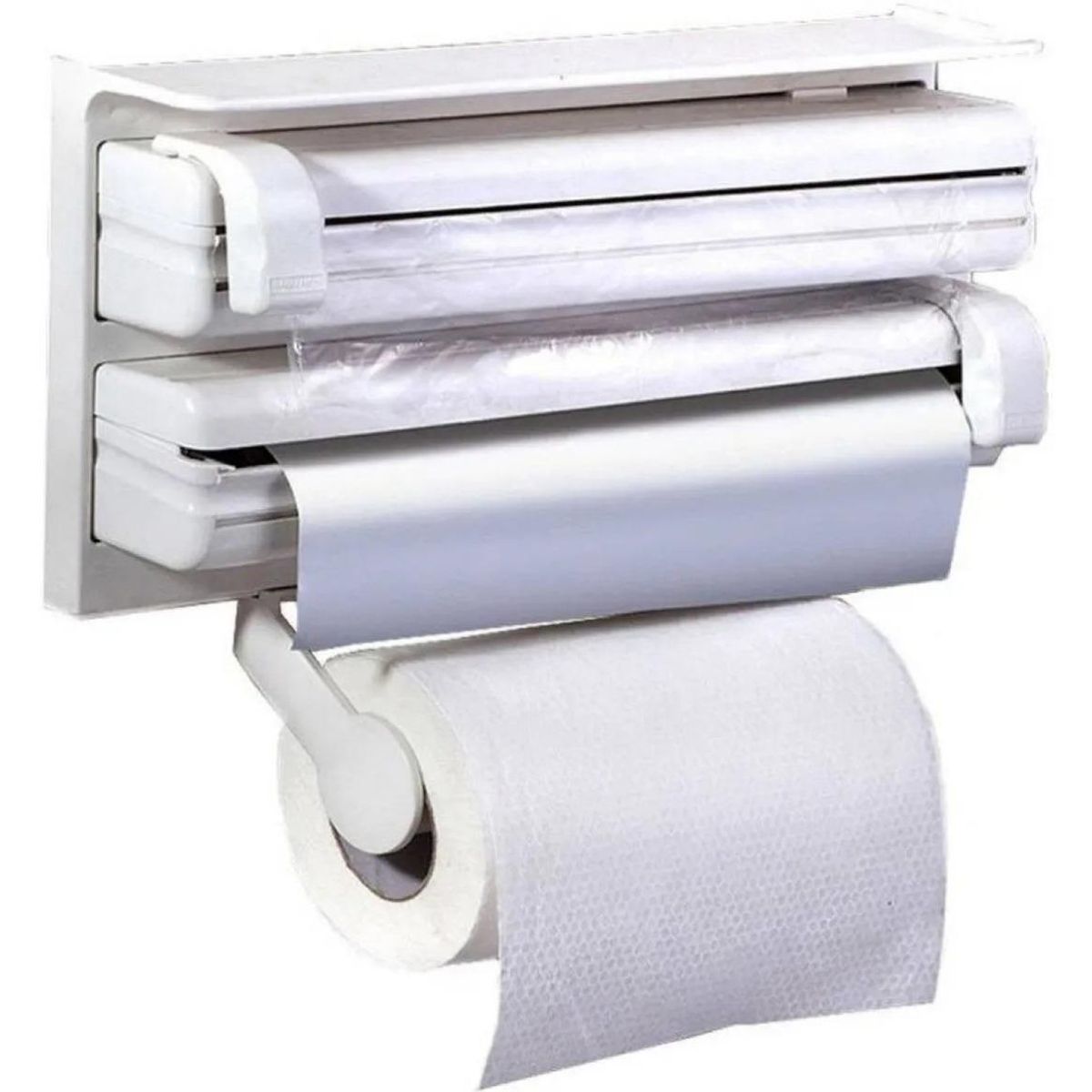 GENERICO - Dispensador Triple de Papel de Cocina con Corte Fácil