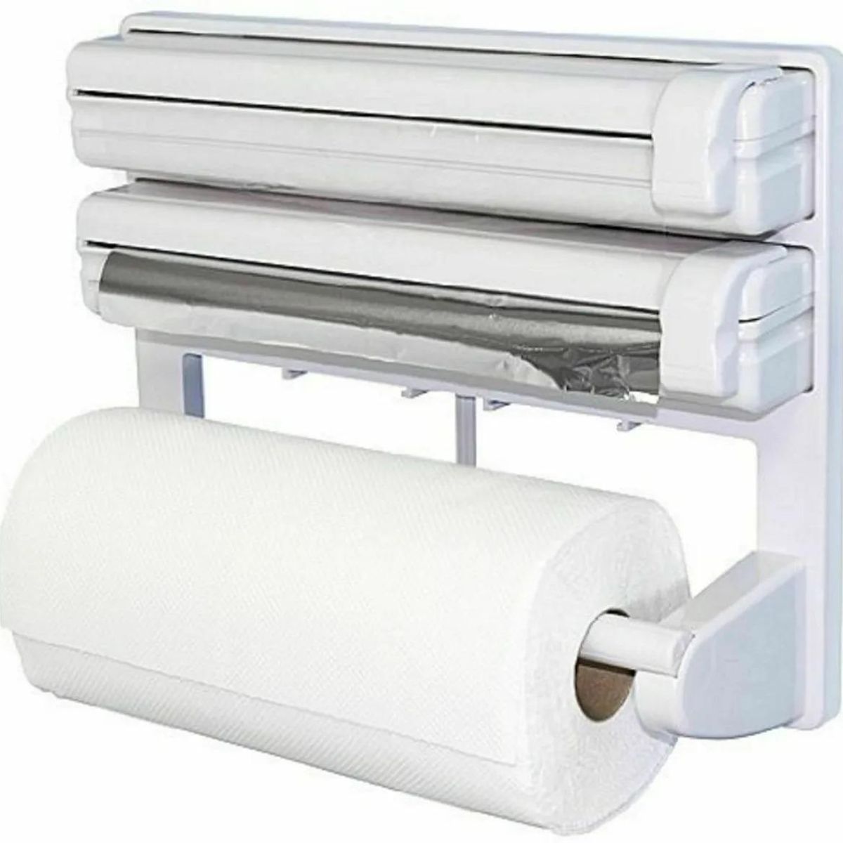 GENERICO - Dispensador Triple de Papel de Cocina con Corte Fácil