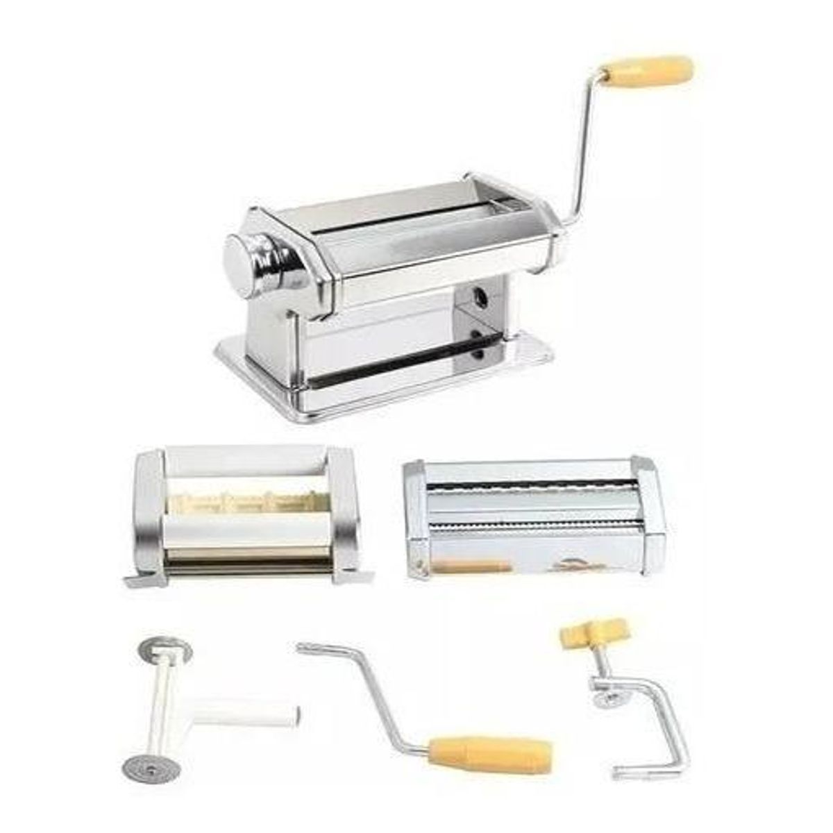 GENERICO - Máquina 3 en 1 para Hacer Pasta Ravioles y Amasar