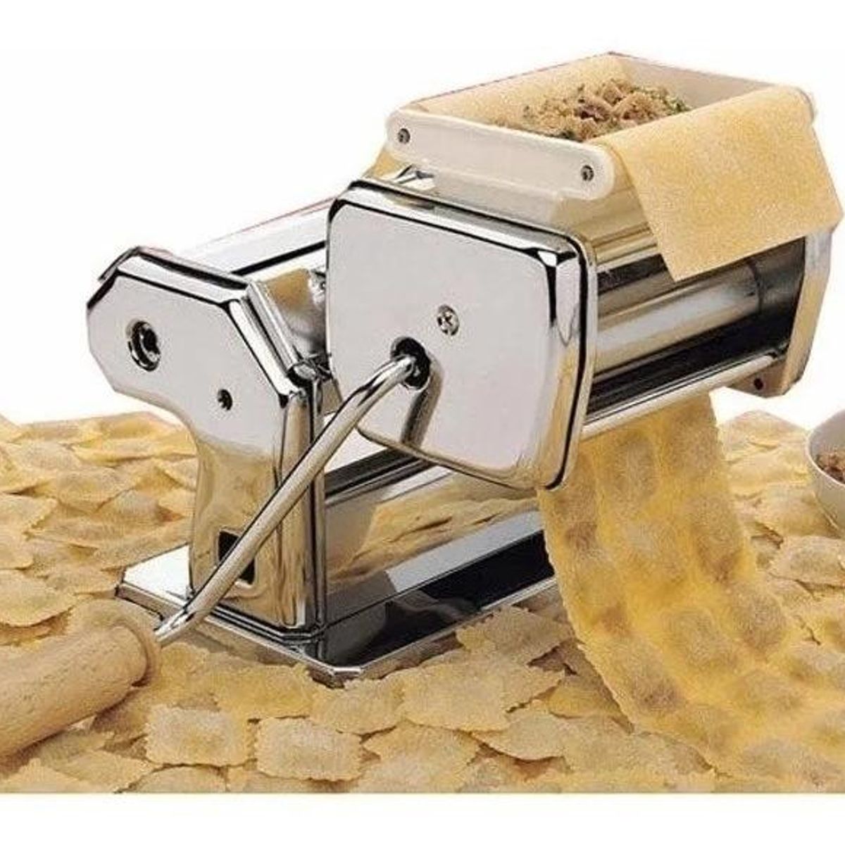 GENERICO - Máquina 3 en 1 para Hacer Pasta Ravioles y Amasar