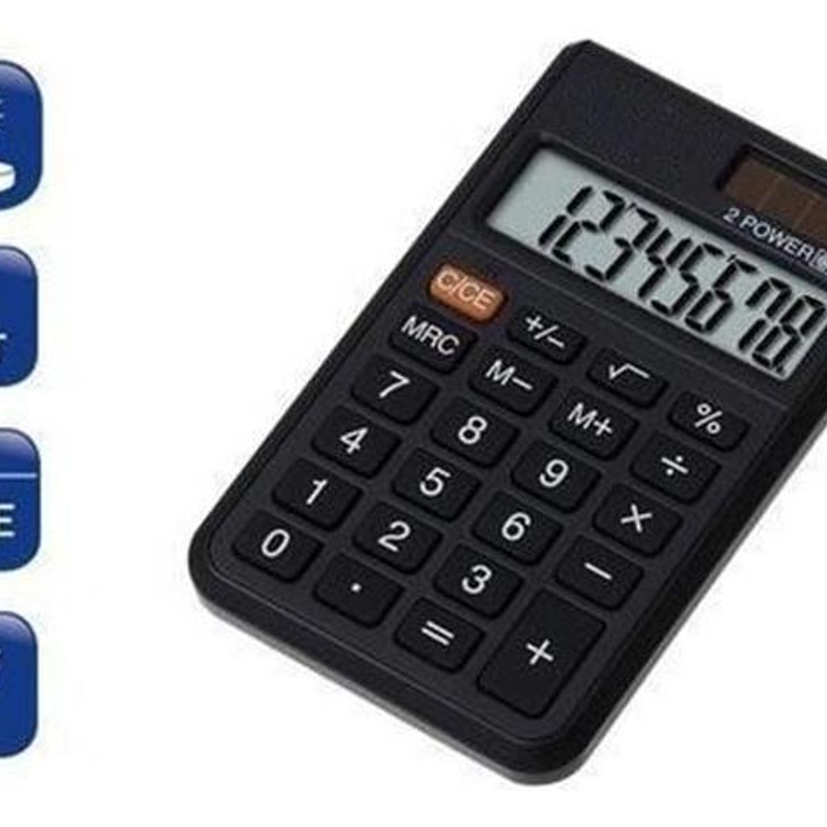 GENERICO - Calculadora de Escritorio 8 Dígitos con Estuche Práctico