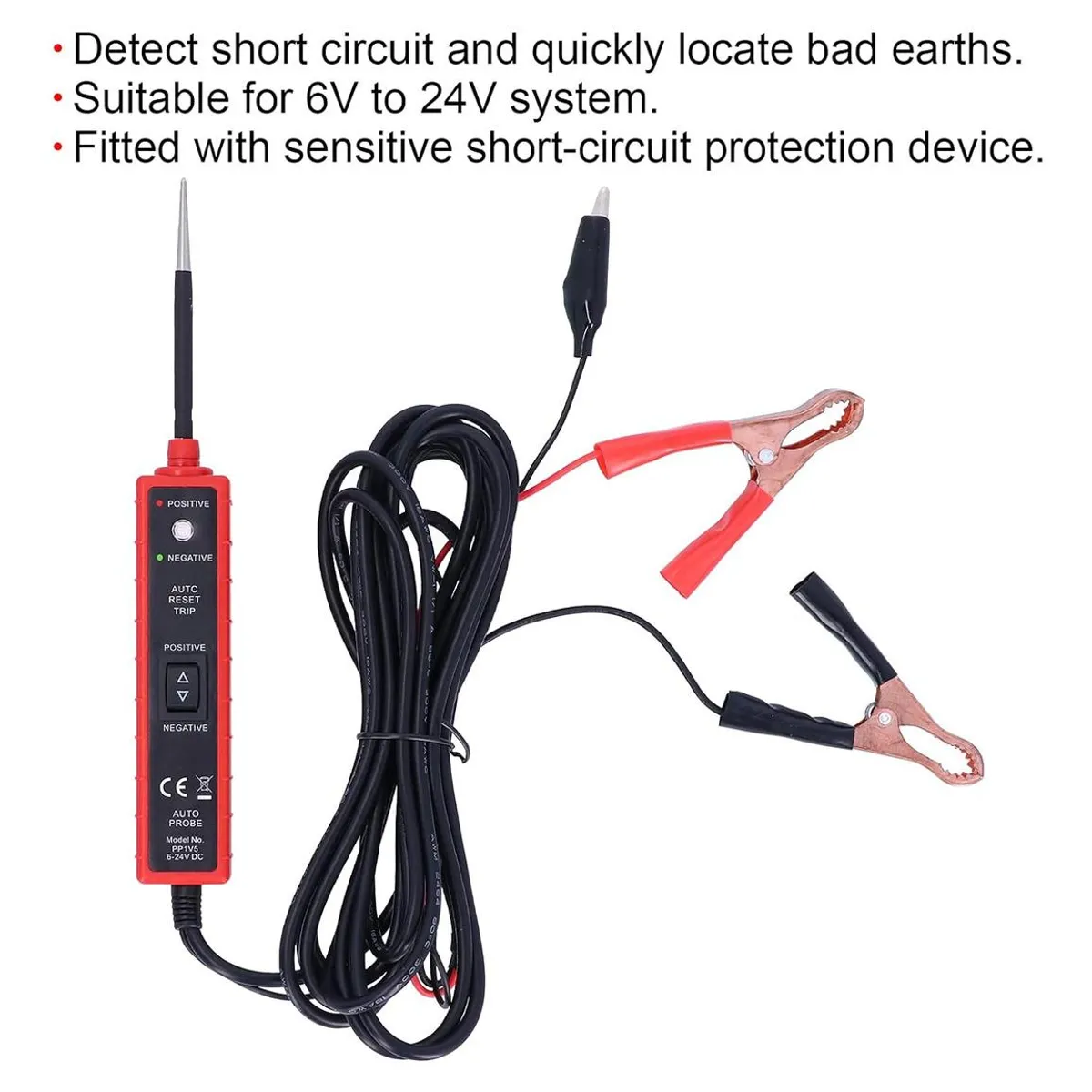 GENERICO - Probador de Circuito Multivoltaje 6V 12V 24V