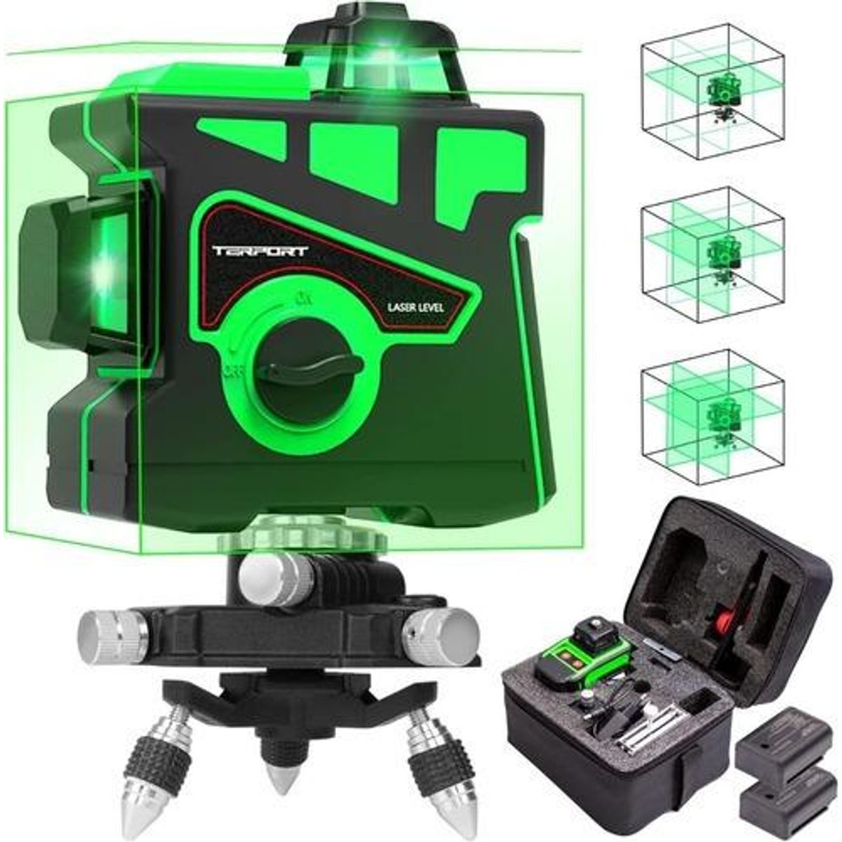GENERICO - Nivel Láser 3D Horizontal y Vertical con 12 Líneas