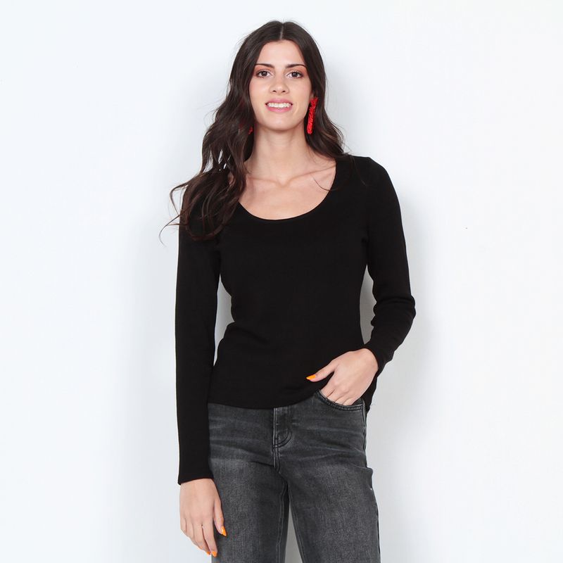 WADOS - POLERA MANGA LARGA ESCOTE REDONDO