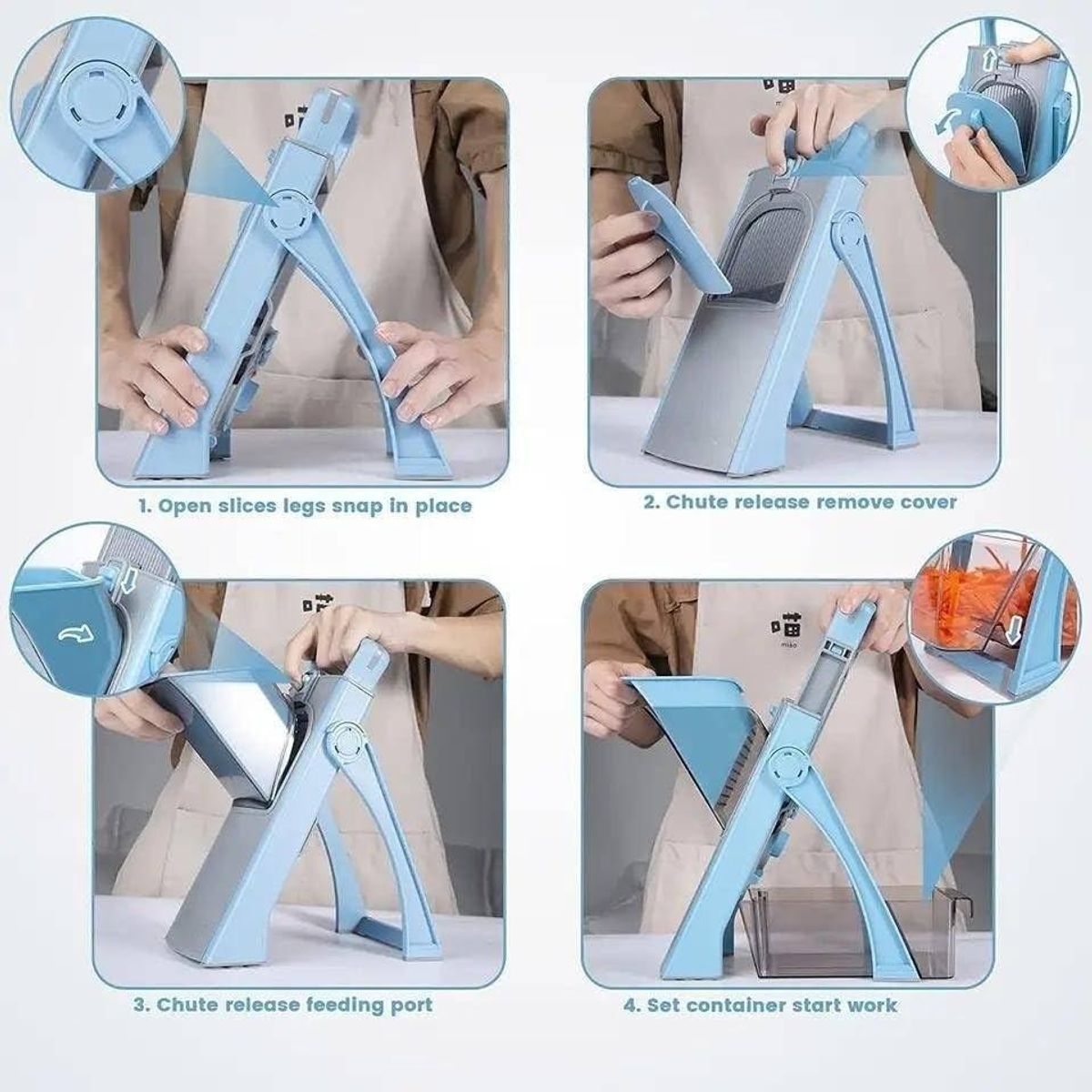 GENERICO - Picador Multifuncional de Verduras y Frutas en ABS