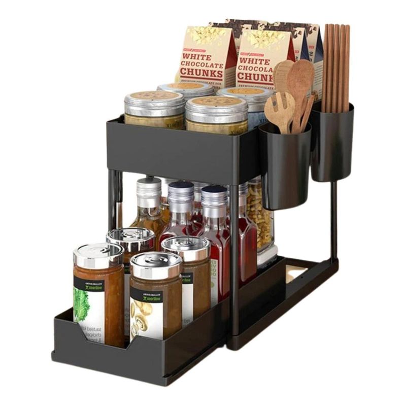 GENERICO - Estante Organizador de Cocina de 2 Niveles para Almacenamiento