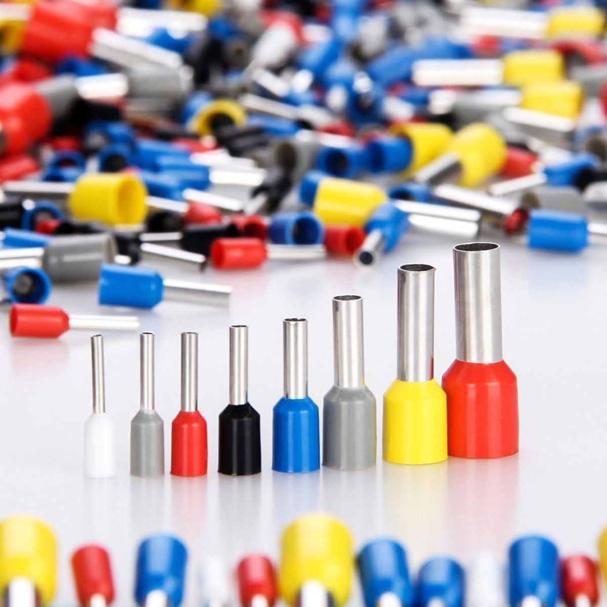 GENERICO - Kit de 1200 Terminales Eléctricos Ferrules Variados
