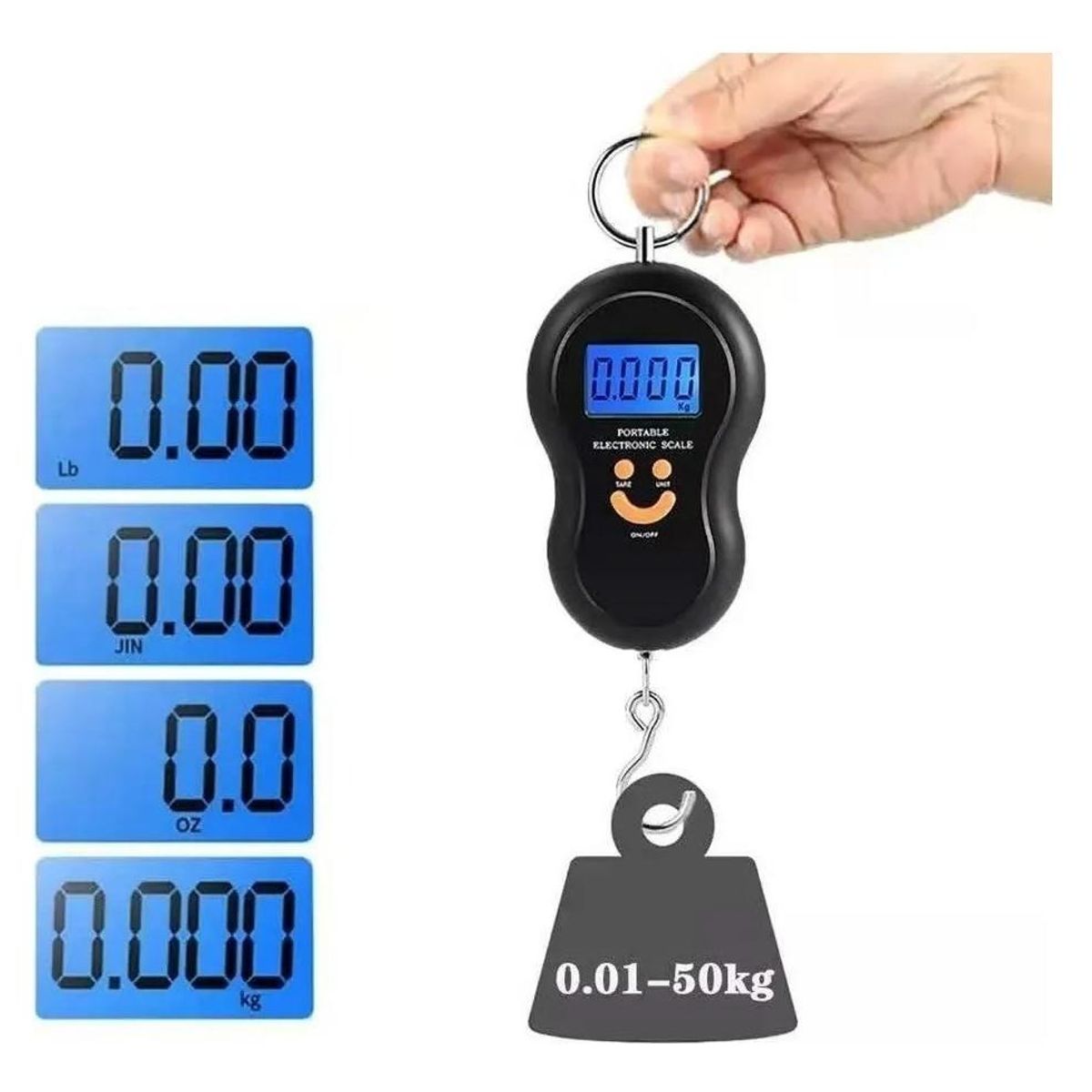 GENERICO - Balanza Digital Portátil para Maletas hasta 50kg