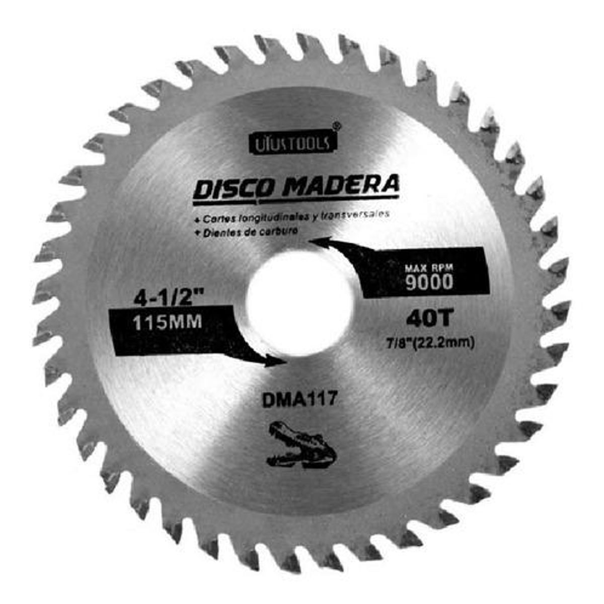 GENERICO - Disco Sierra Circular 115mm para Corte de Madera