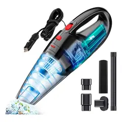 GENERICO - Aspiradora Portátil para Auto 12V con Boquillas Adaptables