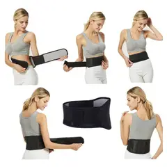 GENERICO - Faja Lumbar Terapia Magnética y Calor para Alivio de Espalda.-