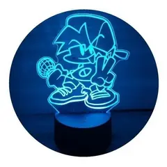 GENERICO - Lámpara LED 3D Boyfriend de Friday Night Funkin - Decoración Colorida