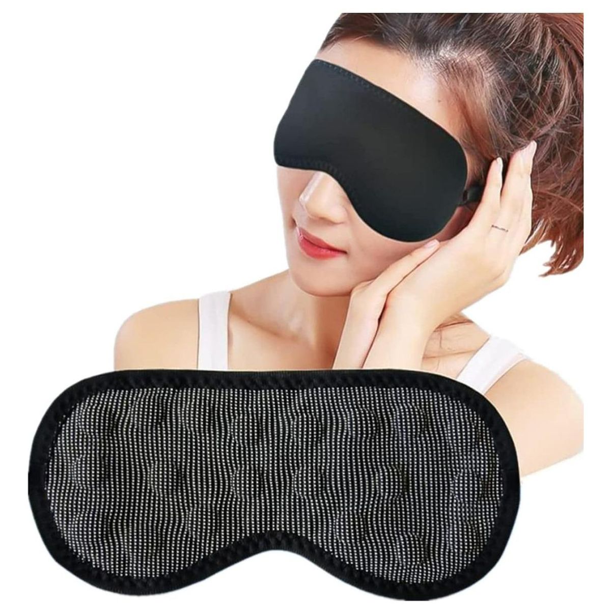 GENERICO - Antifaz de Terapia Magnética para Dormir Color Negro