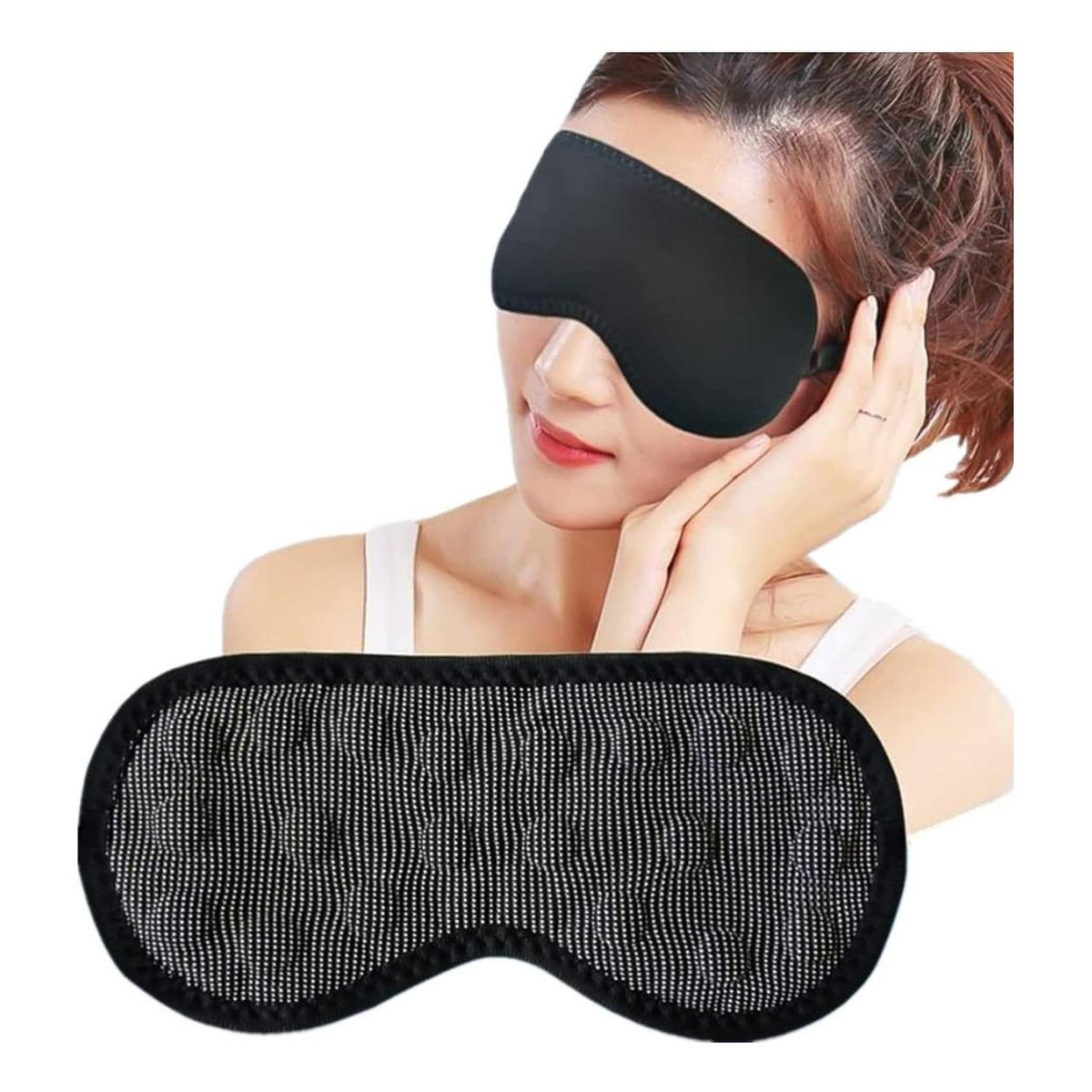 GENERICO - Antifaz de Terapia Magnética para Dormir Color Negro