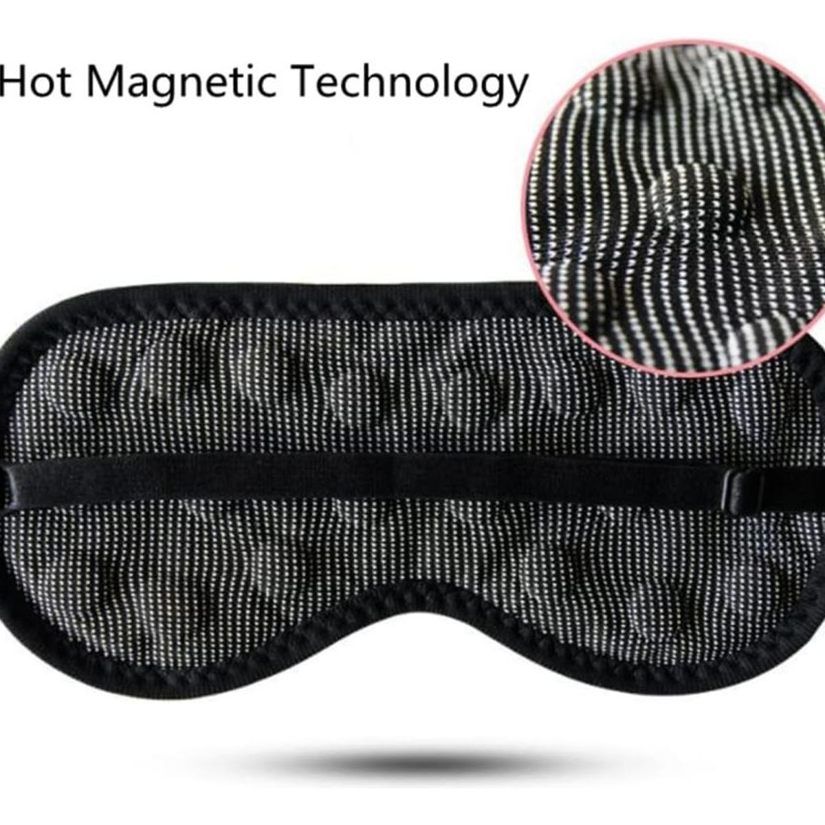 GENERICO - Antifaz de Terapia Magnética para Dormir Color Negro