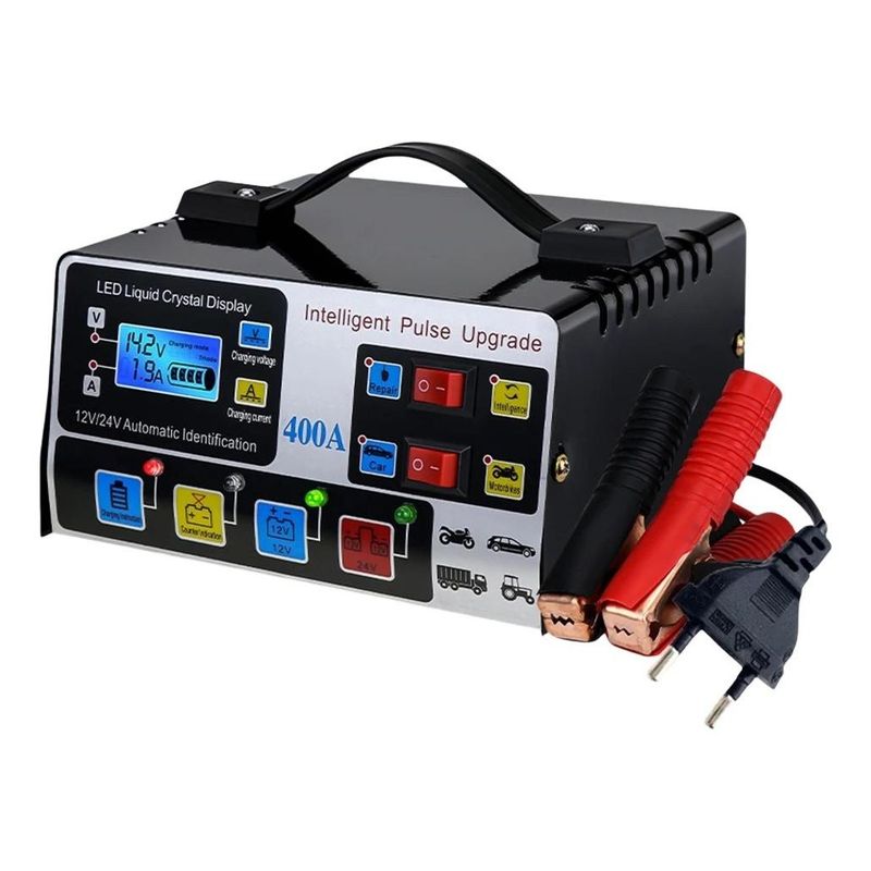 GENERICO - Cargador de Batería Inteligente 12V24V para Autos y Motos