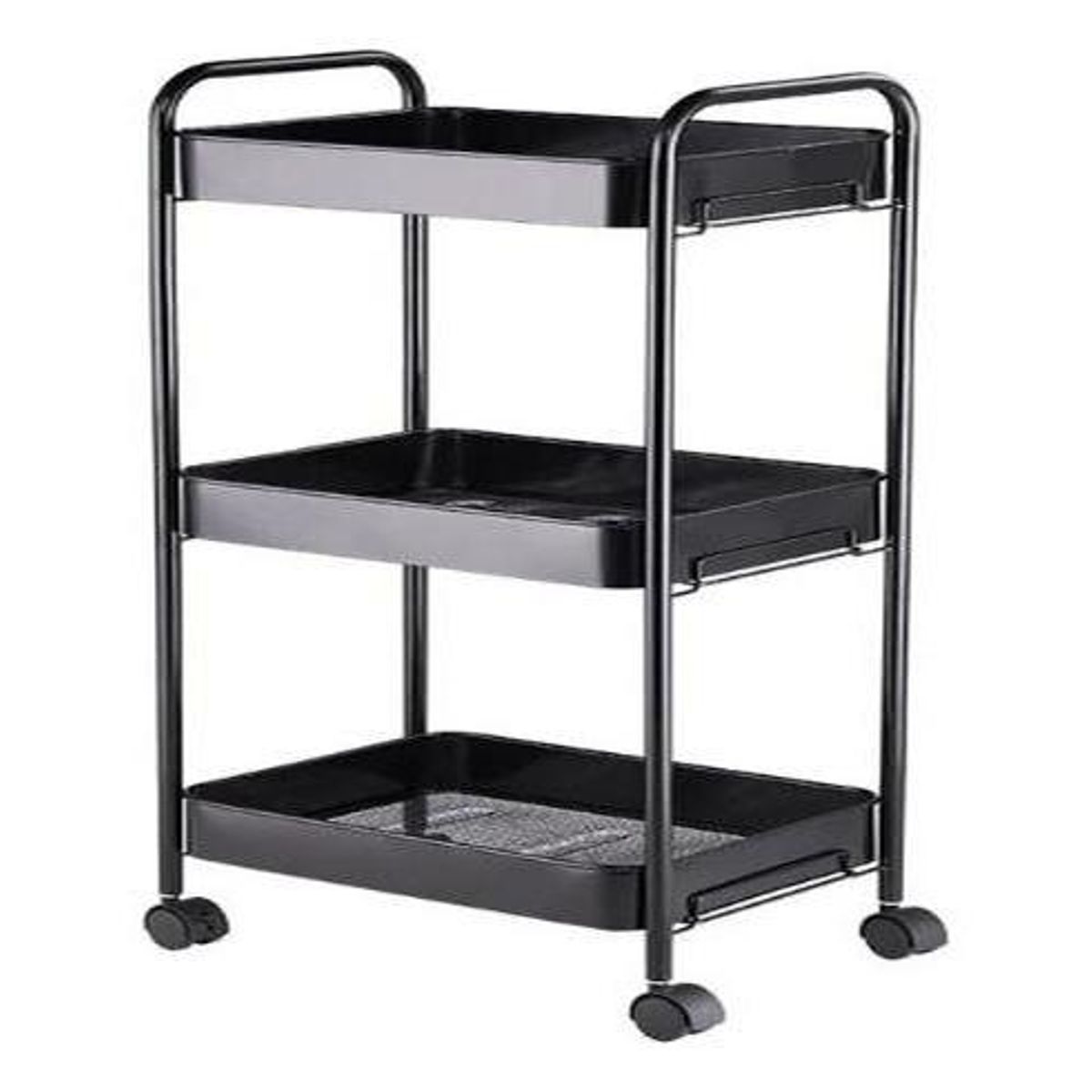 GENERICO - Carrito de Almacenamiento Trolley de 3 Niveles Multifuncional