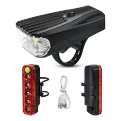 GENERICO - Juego de Luces LED Recargables para Bicicleta