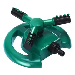 GENERICO - Aspersor de Riego Automático 360° con 3 Brazos para Jardín