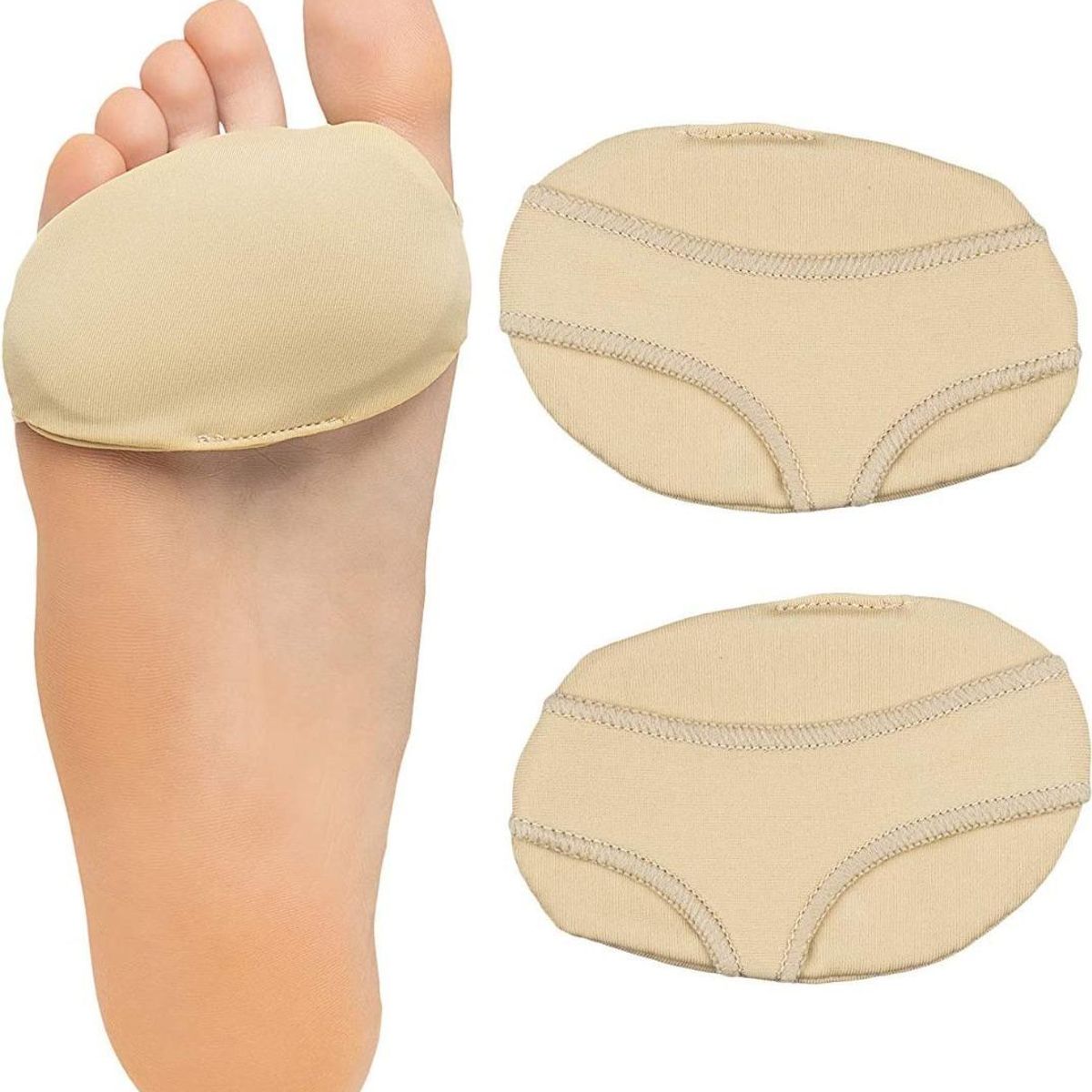 GENERICO - Almohadillas Metatarsales de Gel Beige para Pies