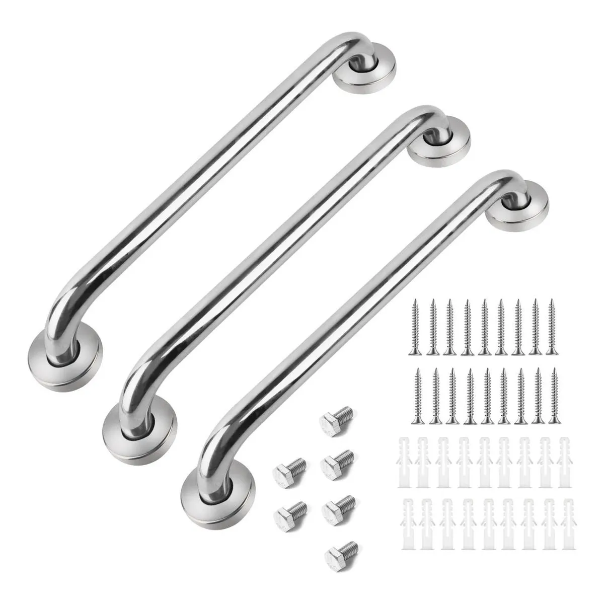 GENERICO - Pack de 3 Manillas Agarraderas de Seguridad para Baño y Ducha