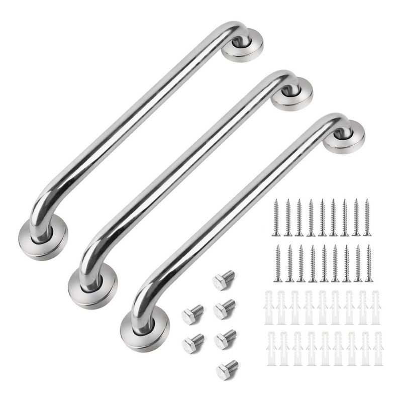 GENERICO - Pack de 3 Manillas Agarraderas de Seguridad para Baño y Ducha