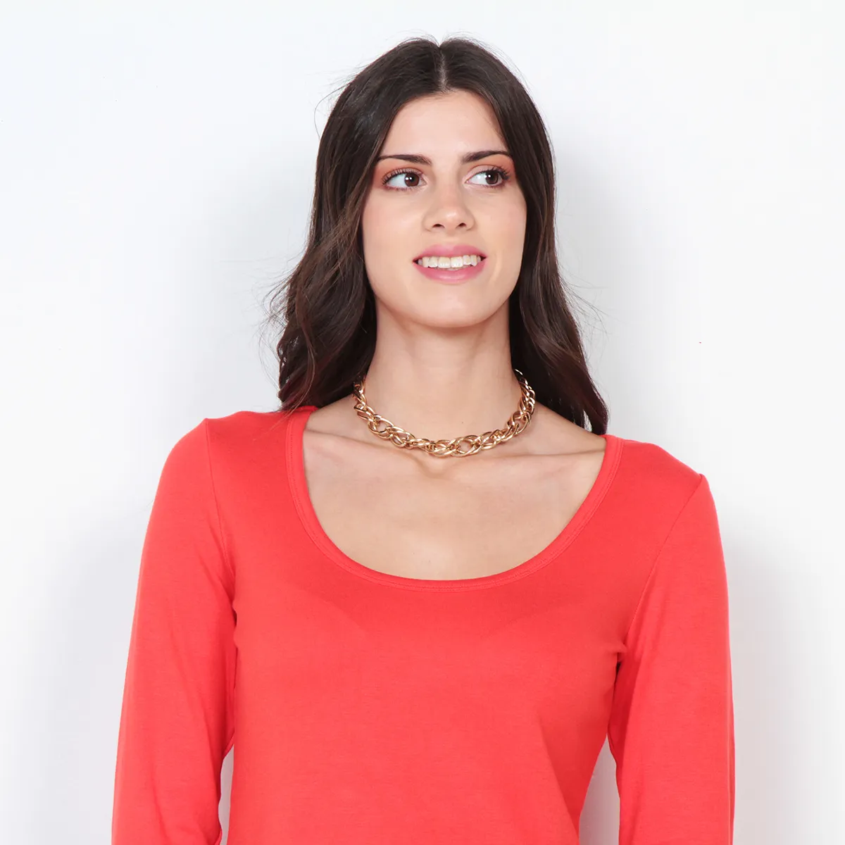 WADOS - POLERA MANGA LARGA SOLIDA ESCOTE REDONDO