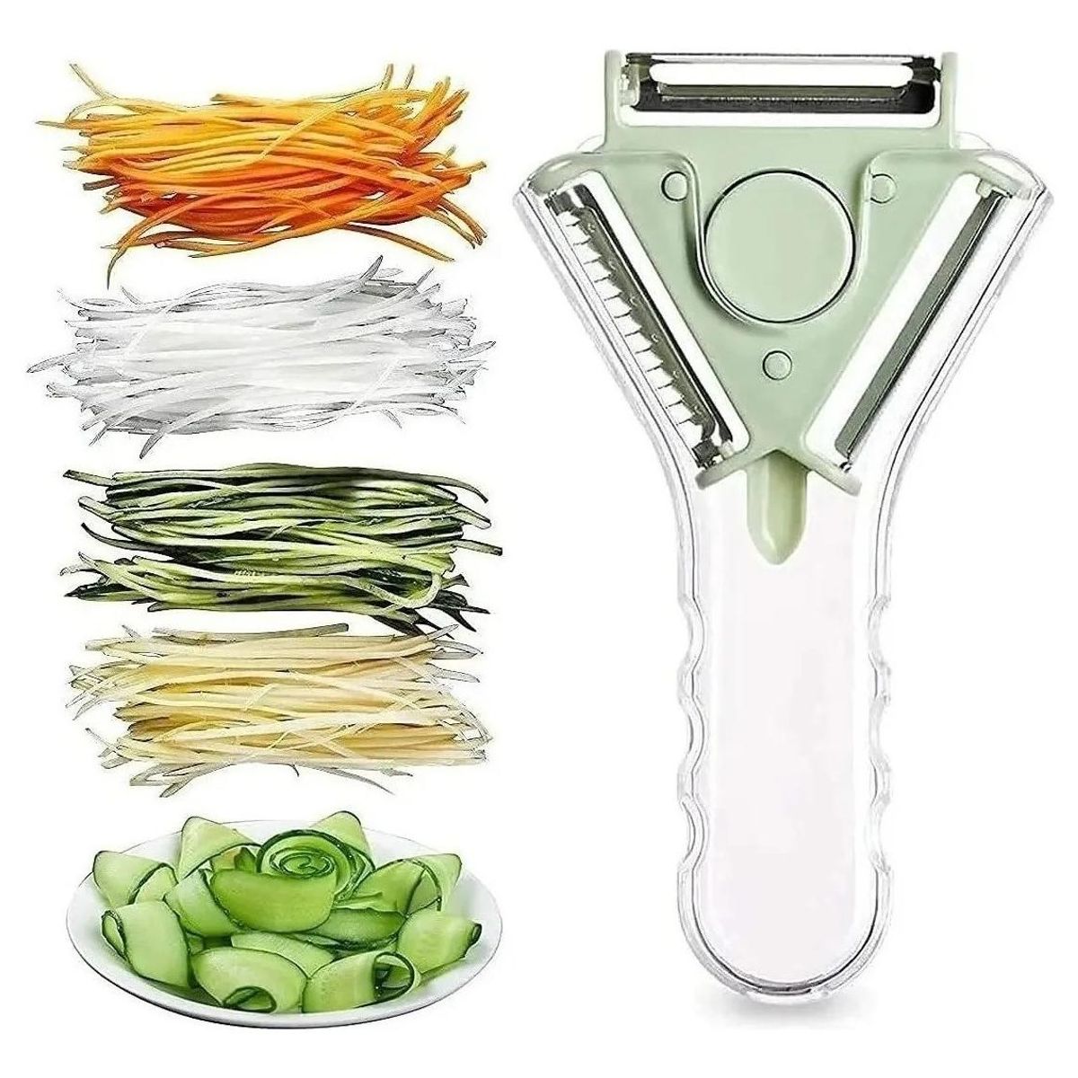 GENERICO - Pelador 3 en 1 Multifuncional para Verduras y Frutas