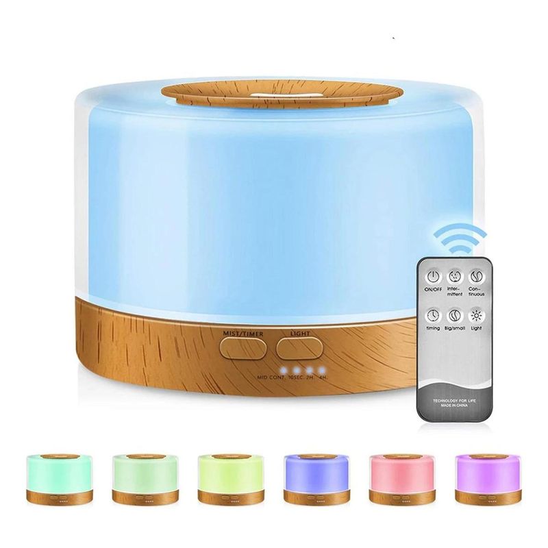 GENERICO - Humidificador Difusor de Aroma Ultrasonico 7 LED