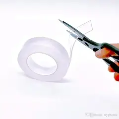 GENERICO - Cinta Doble Contacto Adhesiva Reutilizable 5mts