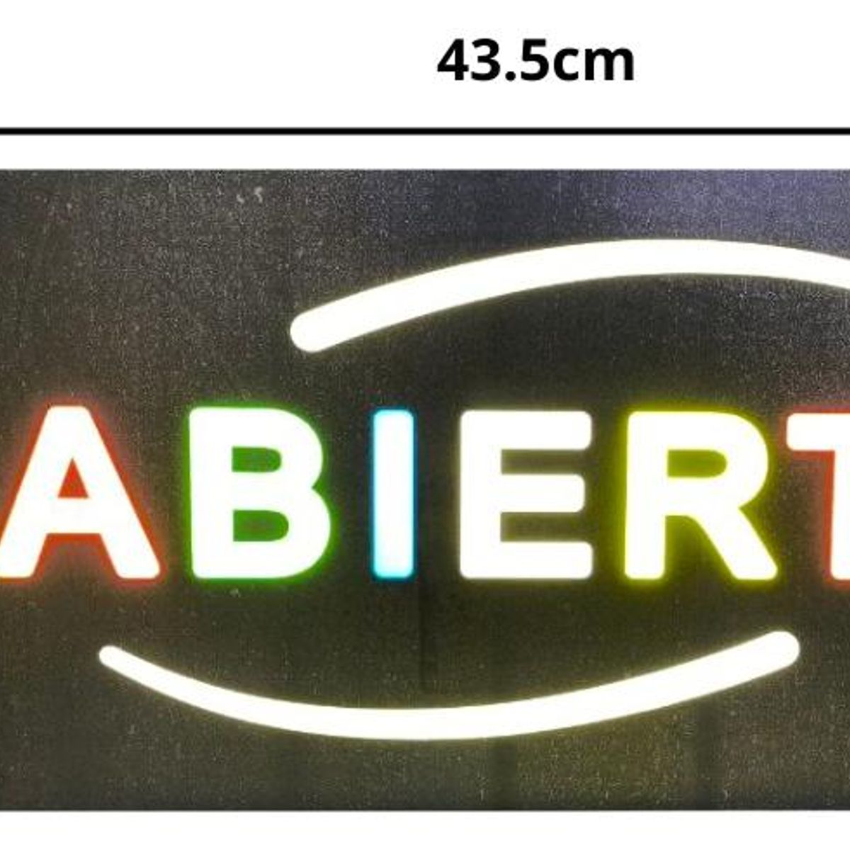 GENERICO - Letrero LED Abierto Multicolor para Negocios