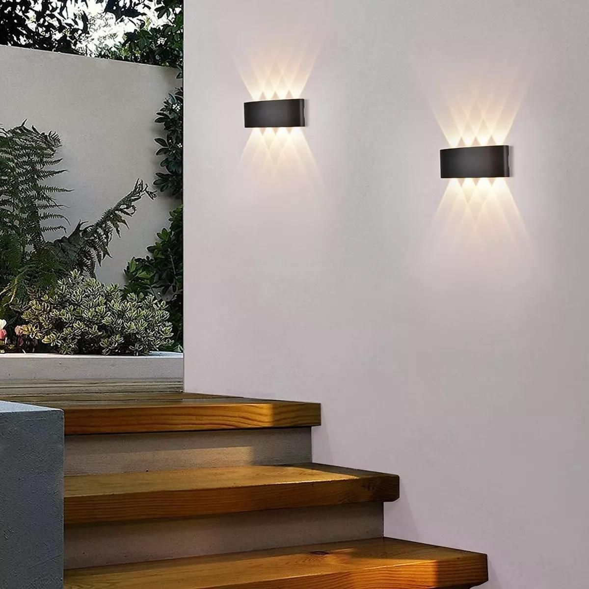 GENERICO - Foco LED Aplique de Pared para Exterior 16W Luz Fría