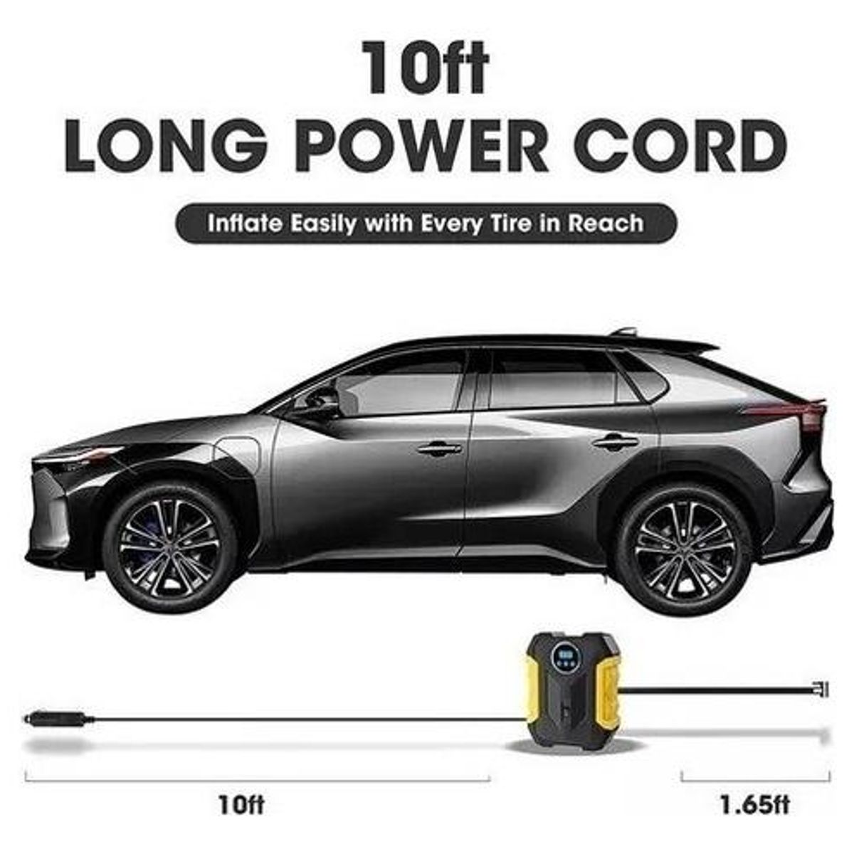 GENERICO - Compresor de Aire Portátil 12V para Neumáticos