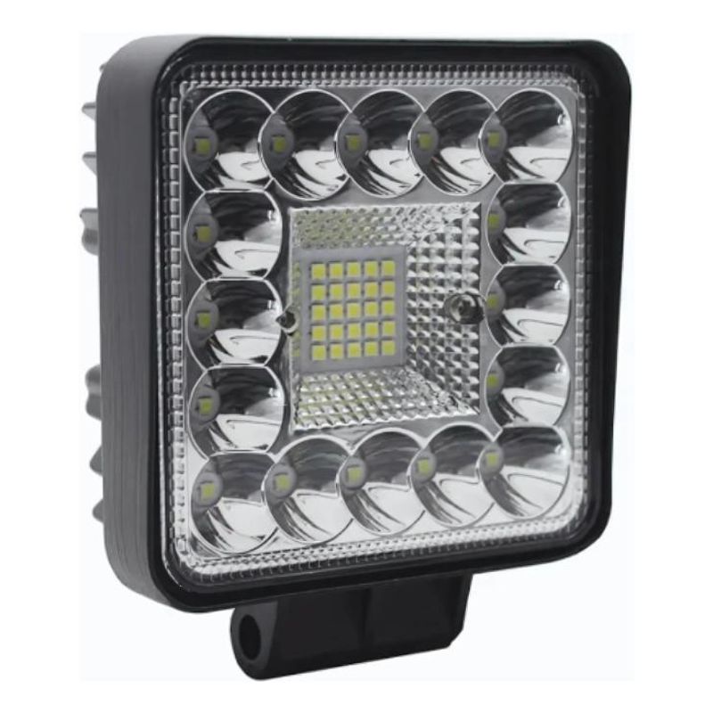 GENERICO - Luz Neblinero LED Cuadrada 123W para Auto y Camioneta