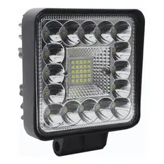 GENERICO - Luz Neblinero LED Cuadrada 123W para Auto y Camioneta