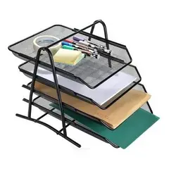 GENERICO - Bandeja Organizador de Escritorio para Documentos Metal