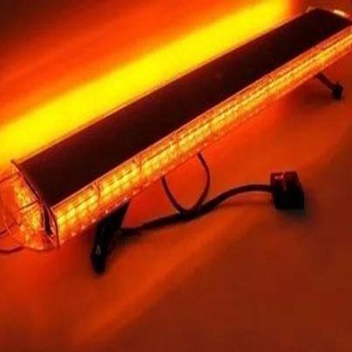 GENERICO - Baliza LED Estroboscópica Ámbar 120 cm para Uso Vial