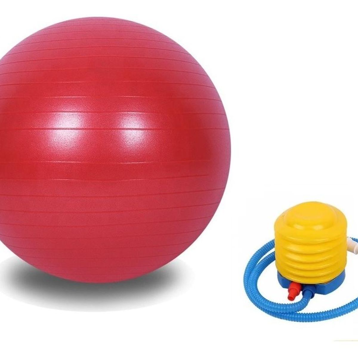 GENERICO - Pelota de Pilates 65 cm con Inflador - Varios Colores