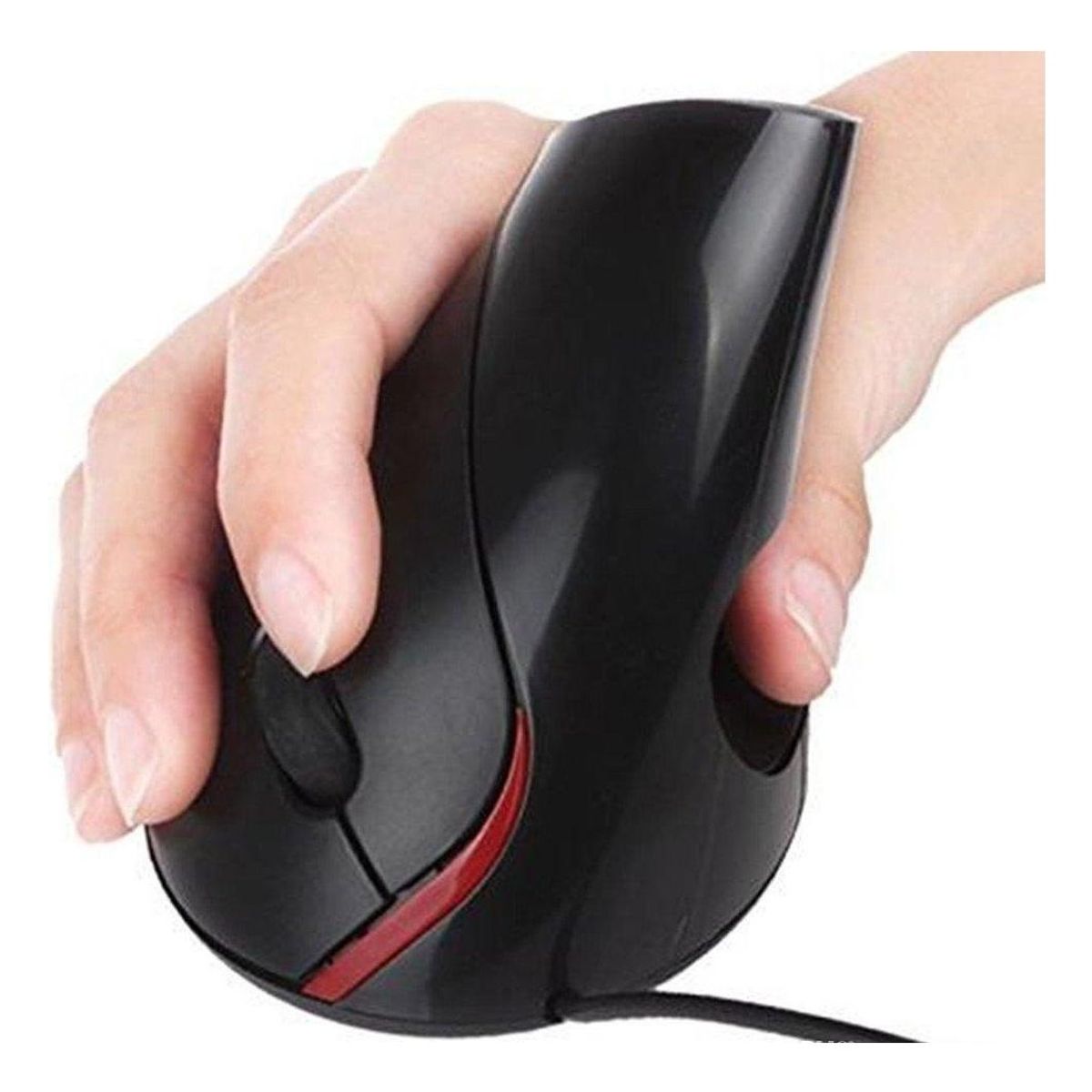 GENERICO - Mouse Óptico USB Vertical Ergonómico 5D para Oficina y Juegos