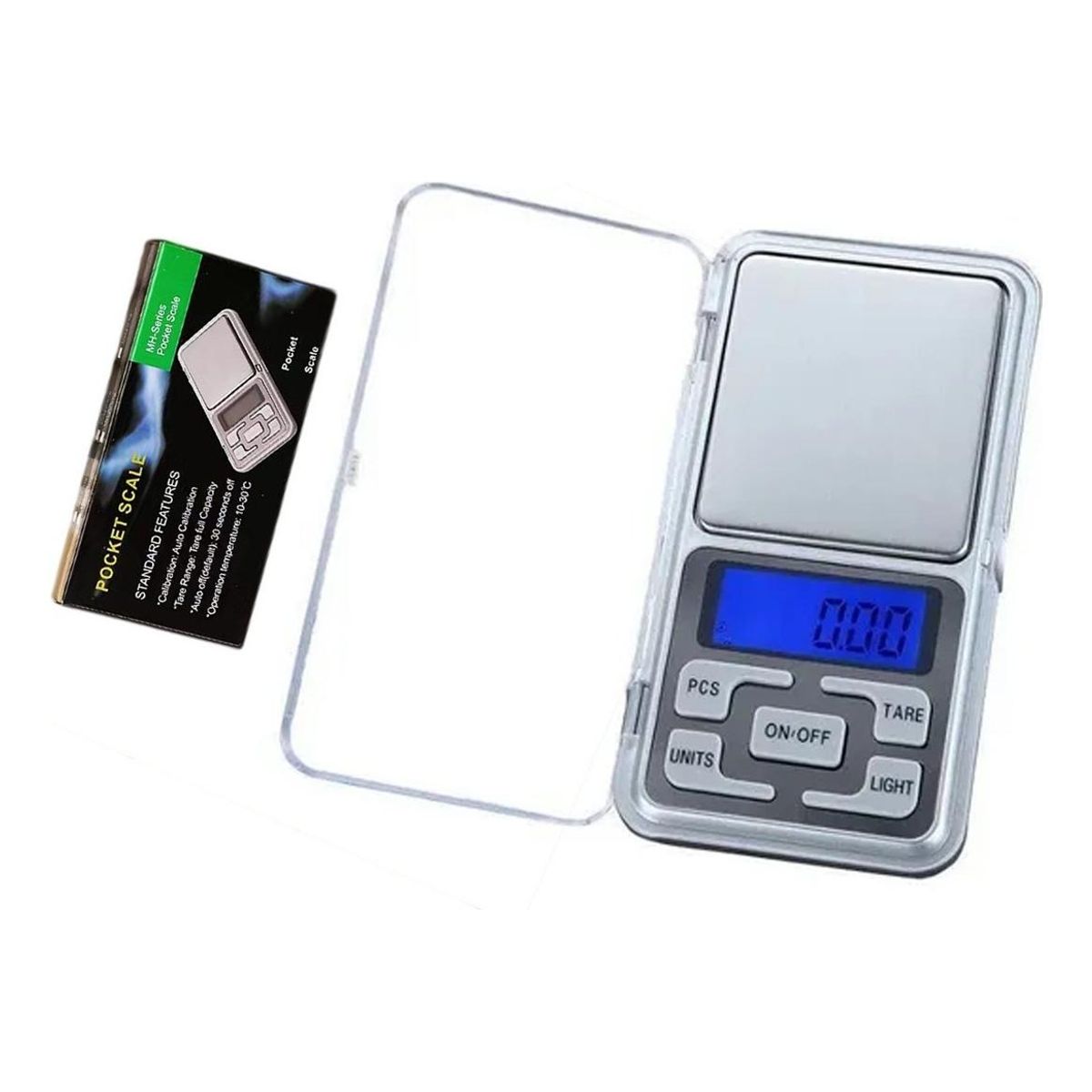 GENERICO - Balanza Digital de Precisión 500 Gramos con Luz Azul