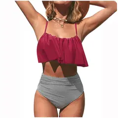 TIOZONEY - Conjunto Bikini Mujer- Verde