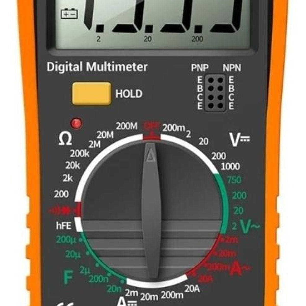 GENERICO - Multímetro Digital LCD DT9205A con Funciones Avanzadas