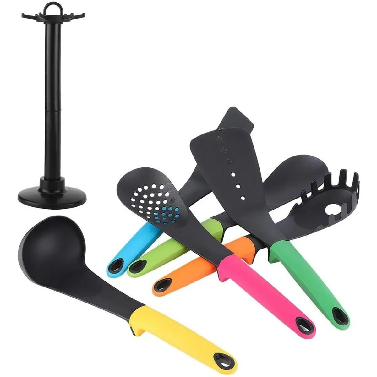 GENERICO - Set de Utensilios de Cocina - 6 Piezas de Cucharones y Espumaderas